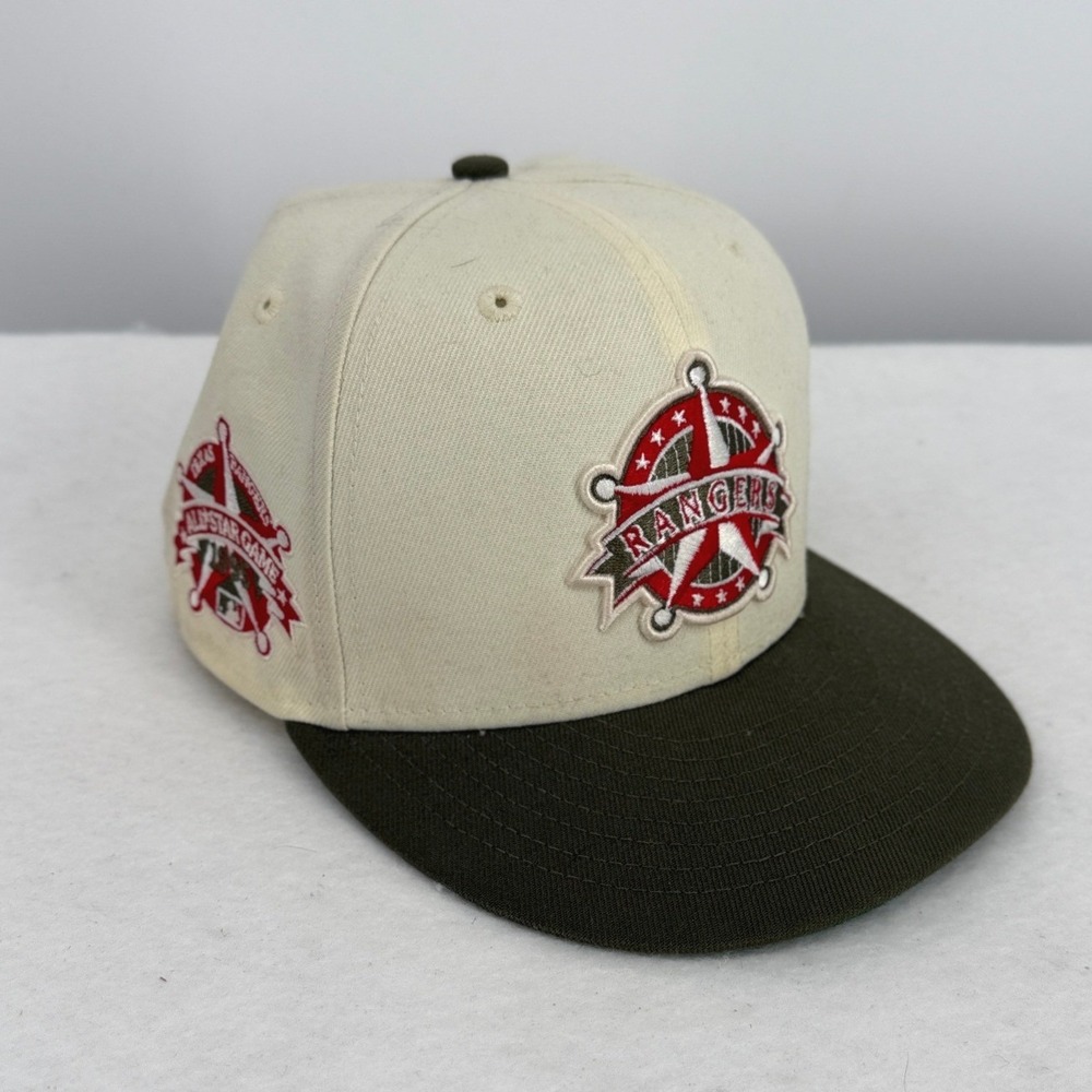 New Era Texas Rangers 59FIFTY Fitted Hat 7 1/8 Cooperstown 1995 All Star Game